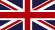 A small rectangular Union Jack flag is shown on a blue field. It contains red and white cross shapes over a dark blue background. No text or other objects are visible.